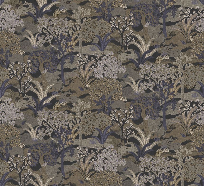 Tapete, braun-blau, Natur, ZON503, Amazone, Masureel