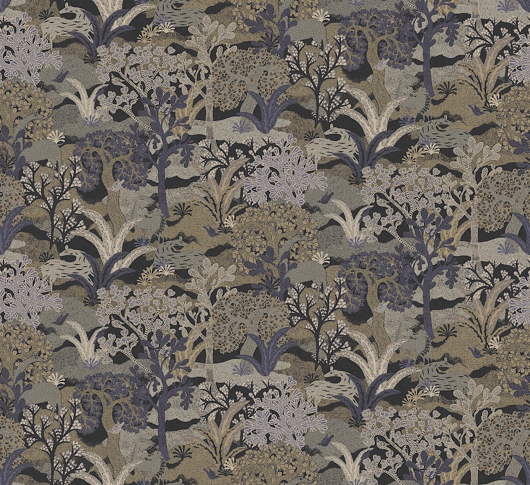 Tapete, braun-blau, Natur, ZON503, Amazone, Masureel