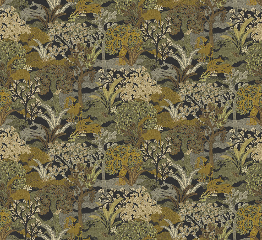 Tapete, braun-grün, Natur, ZON505, Amazone, Masureel