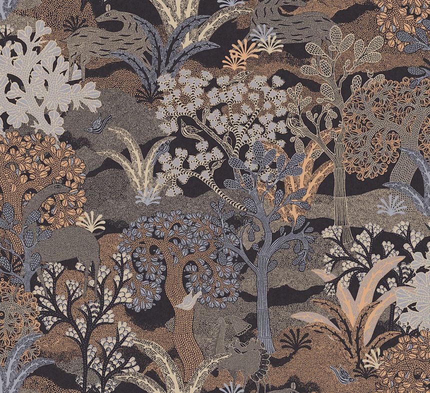 Tapete, braun-grau, Natur, ZON506, Amazone, Masureel