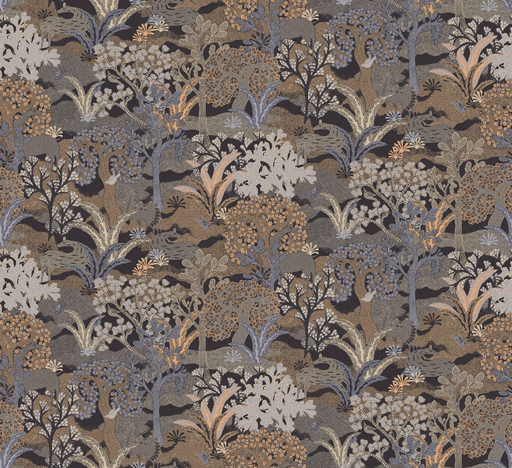 Tapete, braun-grau, Natur, ZON506, Amazone, Masureel