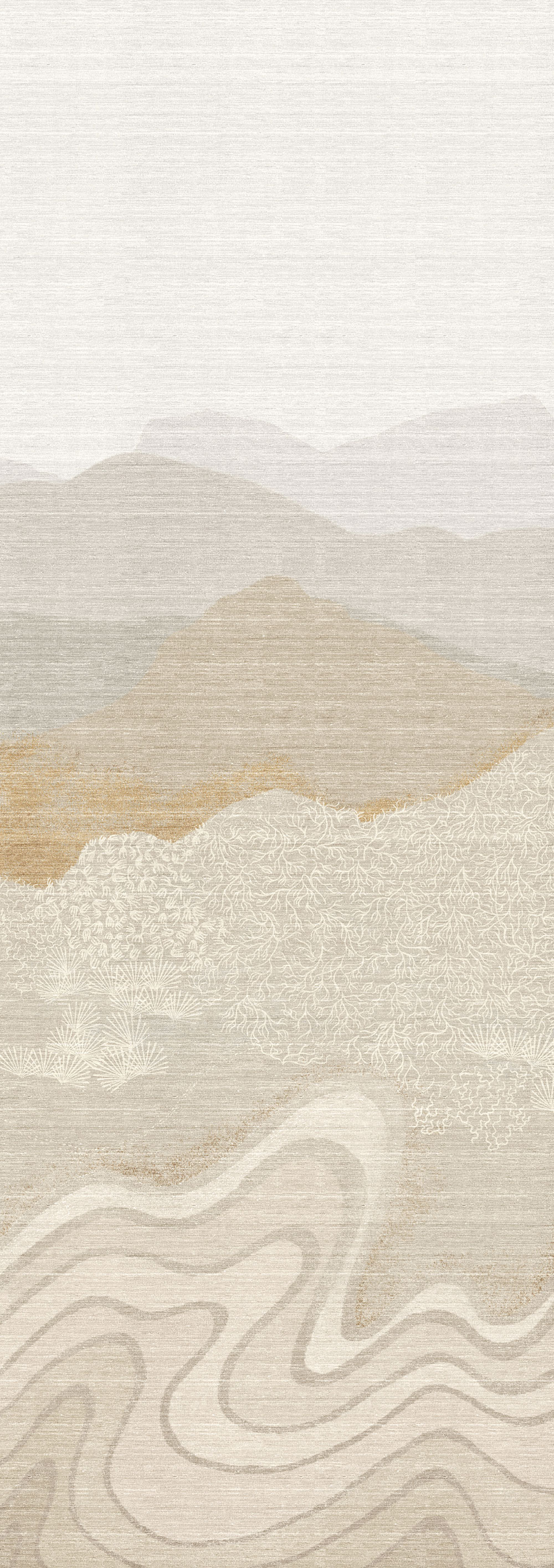 Bildtapete, grau-beige, Berglandschaft, DGZON2021-260, Amazone, Masureel