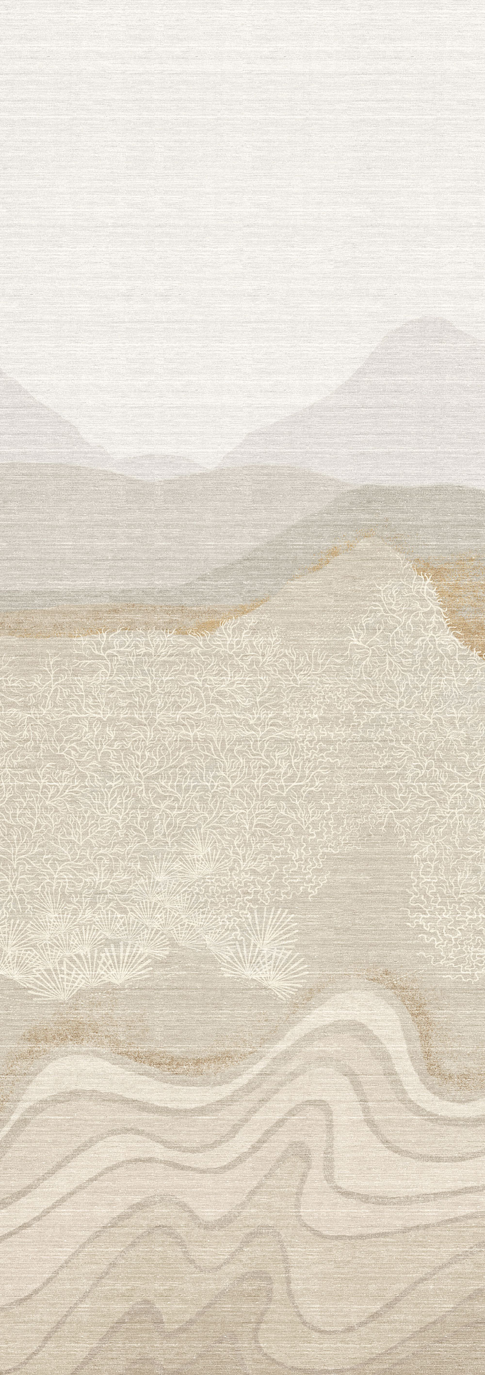 Bildtapete, grau-beige, Berglandschaft, DGZON2022-300, Amazone, Masureel