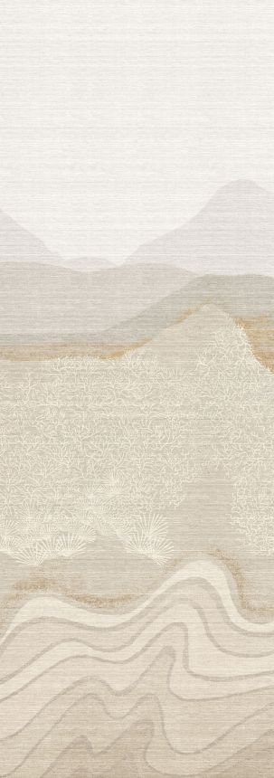 Bildtapete, grau-beige, Berglandschaft, DGZON2022-300, Amazone, Masureel