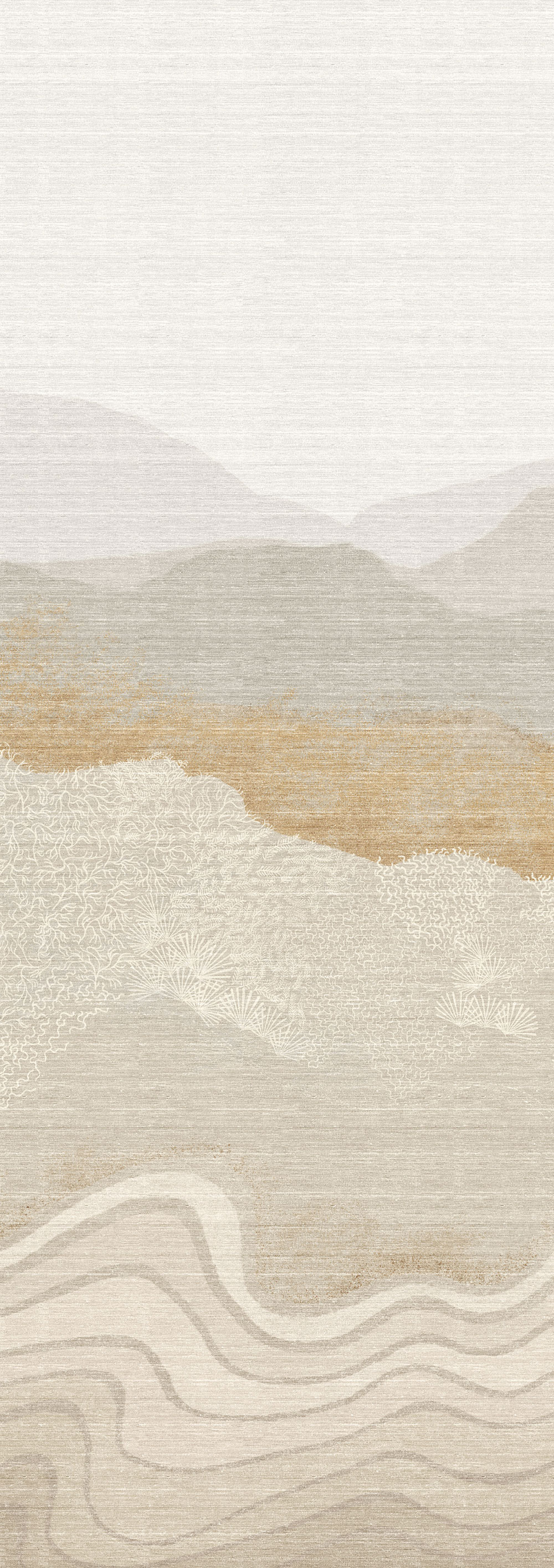 Bildtapete, grau-beige, Berglandschaft, DGZON2023-260, Amazone, Masureel