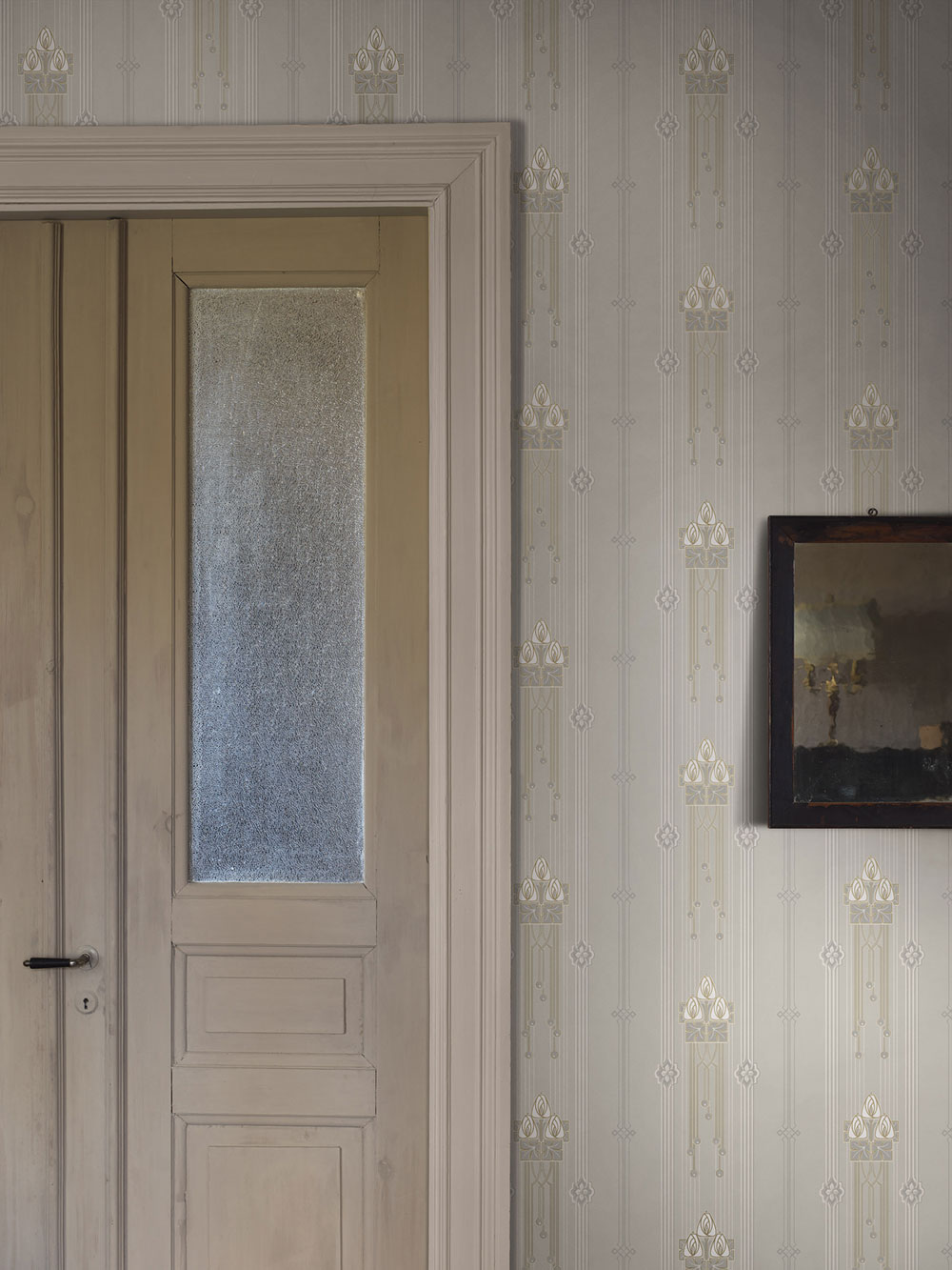 Tapete, grau, Jugendstil-Muster, 4171, Alla Tiders Hus, Borastapeter