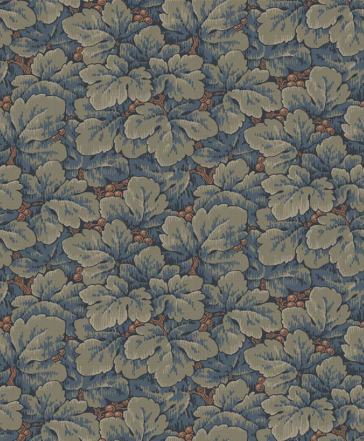 Grün-blaue Tapete, Blätter, 4587, Icons, Borastapeter