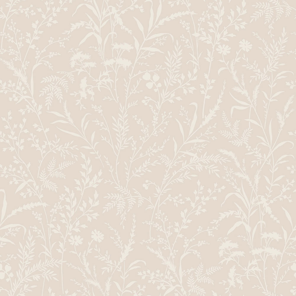 Tapete, beige, Blumen, Gräser, 38737, Borosan Hem, Boråstapeter