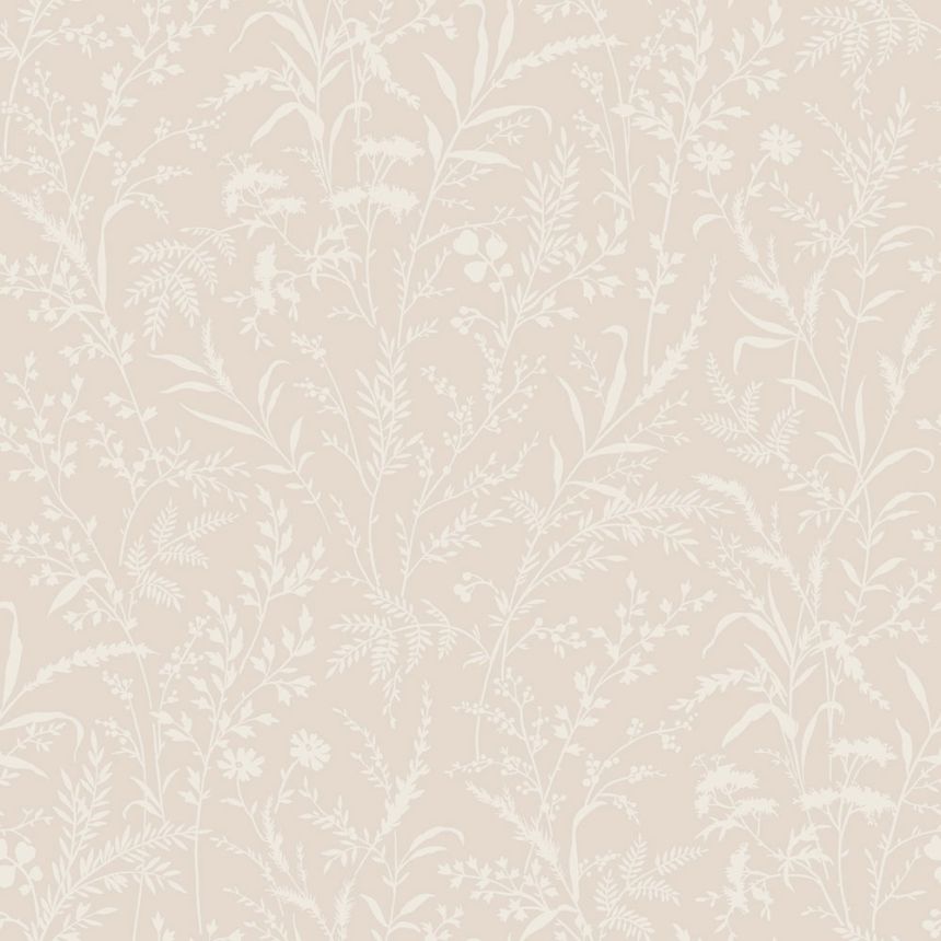 Tapete, beige, Blumen, Gräser, 38737, Borosan Hem, Boråstapeter