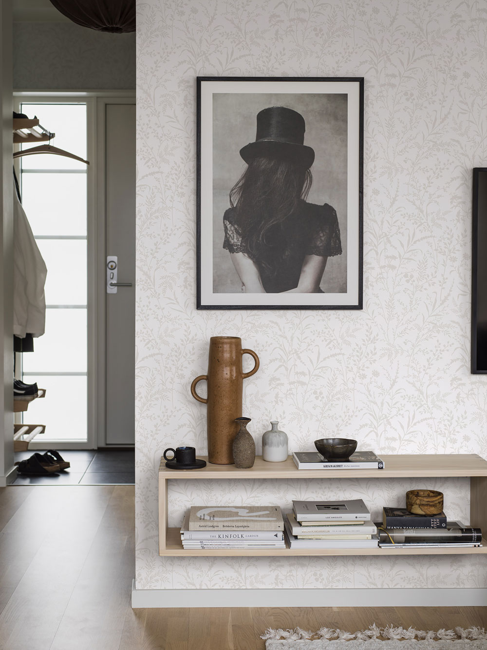 Tapete, weiß, Blumen, Blätter, 38746, Borosan Hem, Boråstapeter