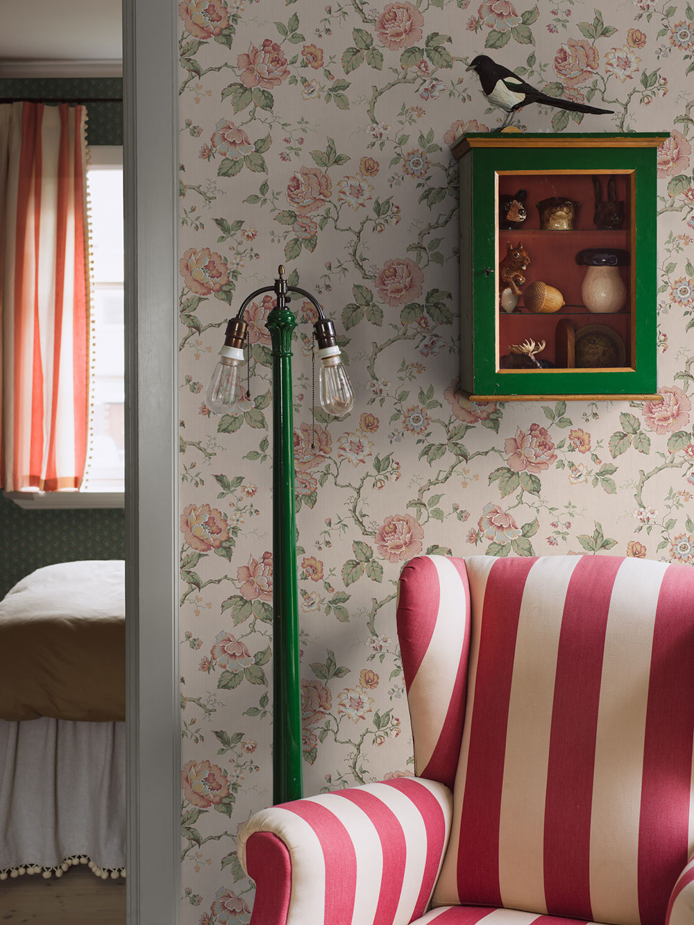 Tapete, beige, Blumen, 4826, New Heritage, Boråstapeter