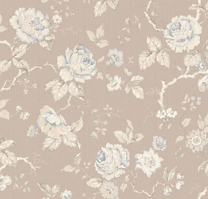 Tapete, beige, Blumen, 4828, New Heritage, Boråstapeter