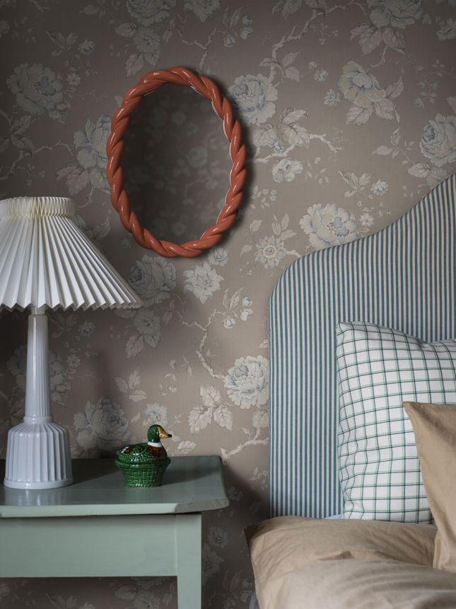 Tapete, beige, Blumen, 4828, New Heritage, Boråstapeter