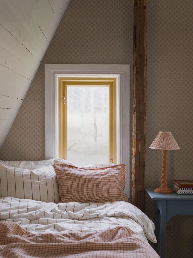 Tapete, braun, Blumen, 5806, Nordic Folk, Borastapeter