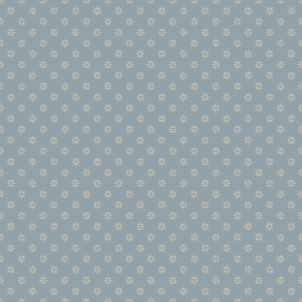 Tapete, blau, Blumen, 5808, Nordic Folk, Borastapeter