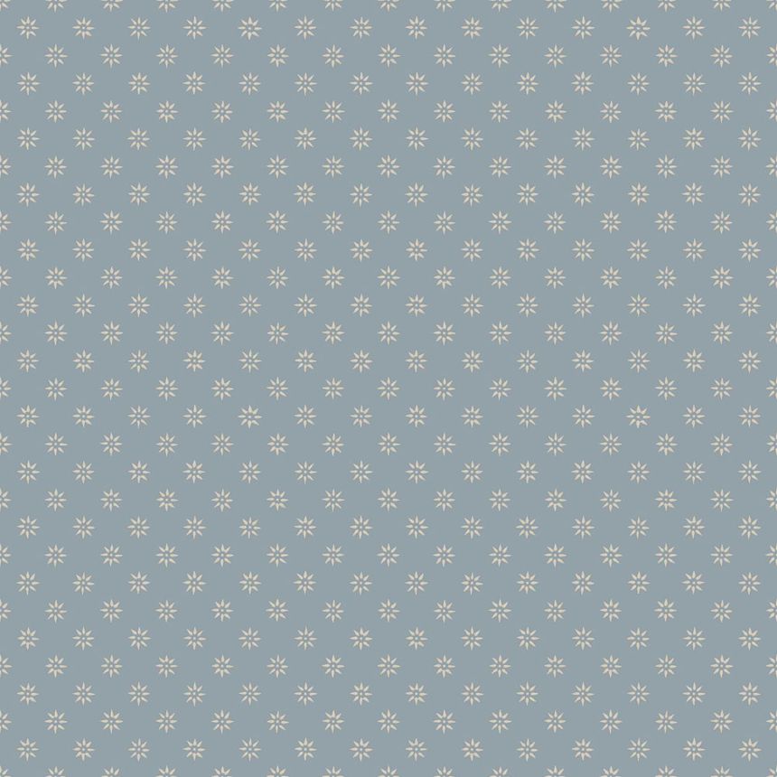 Tapete, blau, Blumen, 5808, Nordic Folk, Borastapeter