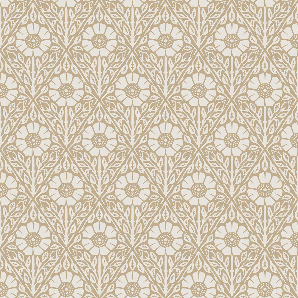 Tapete, beige, Blumen, 5814, Nordic Folk, Borastapeter