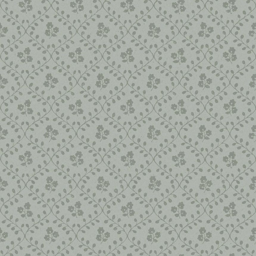 Tapete, grün, Blumen, 5825, Nordic Folk, Borastapeter