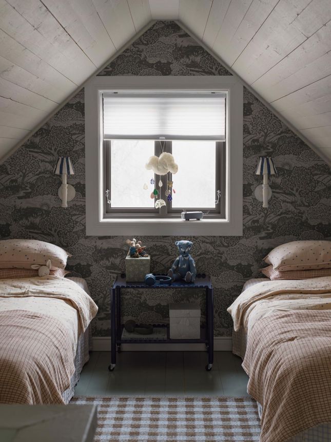 Tapete, beige-grau, Landschaft, 5831, Nordic Folk, Borastapeter