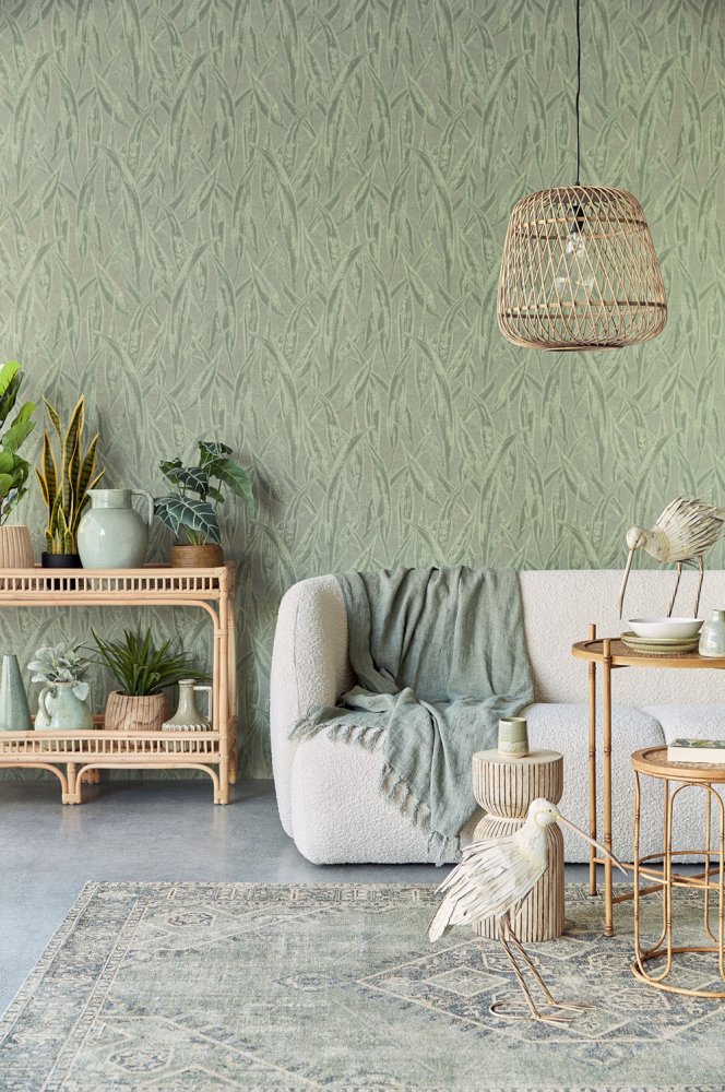 Vliestapete 300803, Blätter, Gras, Waterfront, Eijffinger