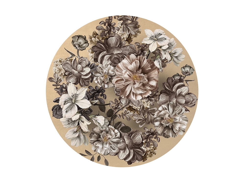 Luxuriöse kreisförmige Tapete im Durchmesser 145 cm, 300342 Circles, BN Walls