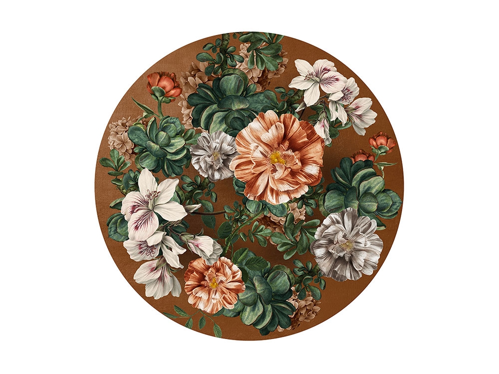 Luxuriöse kreisförmige Tapete im Durchmesser 145 cm, 300340 Circles, BN Walls