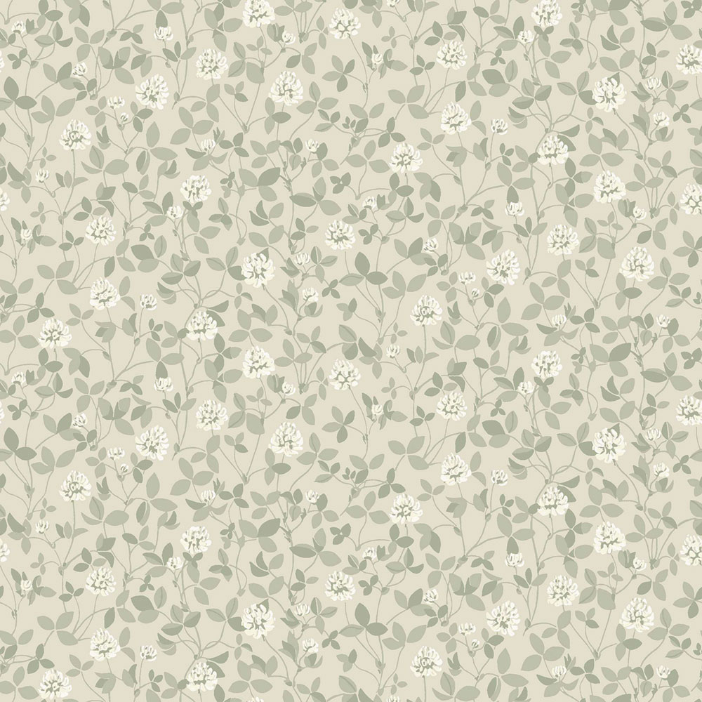 Tapete, grau, Blumen, Blätter, 6977, Osterlen, Borastapeter