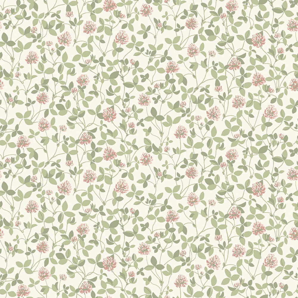 Tapete, weiß, Blumen, Blätter, 6978, Osterlen, Borastapeter