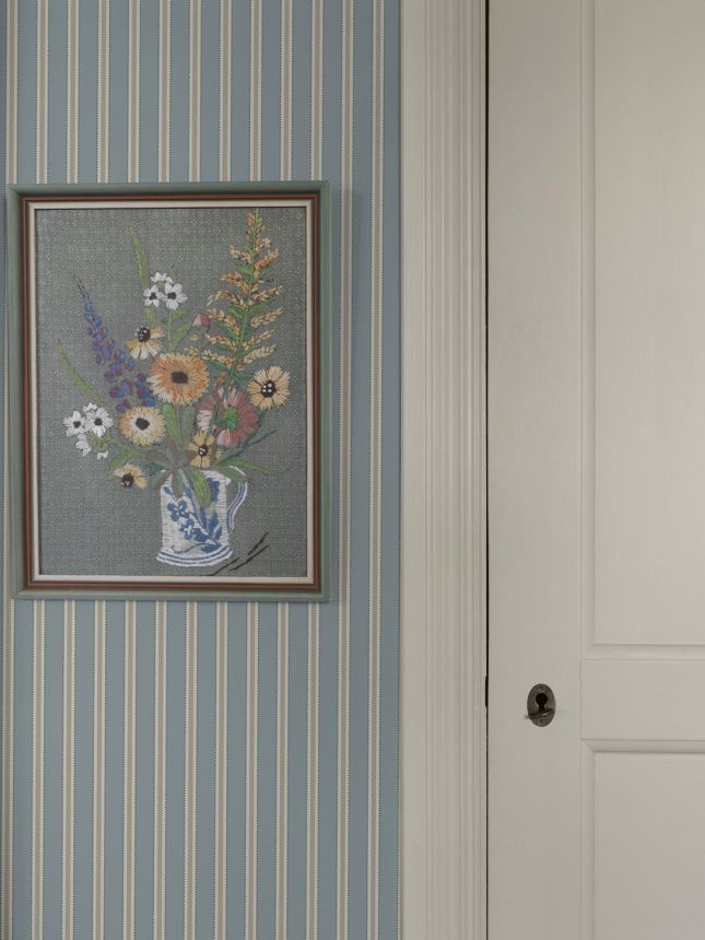 Tapete, blau, Streifen, 6981, Osterlen, Borastapeter