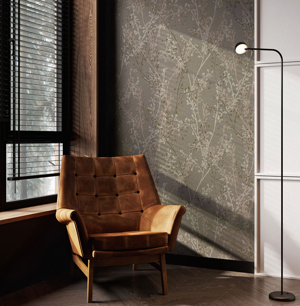 Tapete, braun-beige, Zweige, 128042, Refine, Graham Brown Boutique