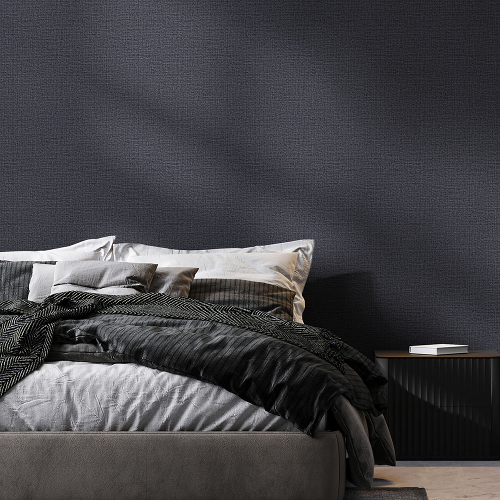 Tapete, blau, Stoffoptik, 128030, Refine, Graham Brown Boutique