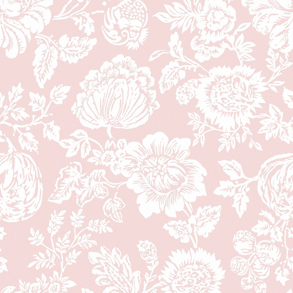Tapete, rosa, Blumen, 125140, Shabby Chic by Rachel Ashwell