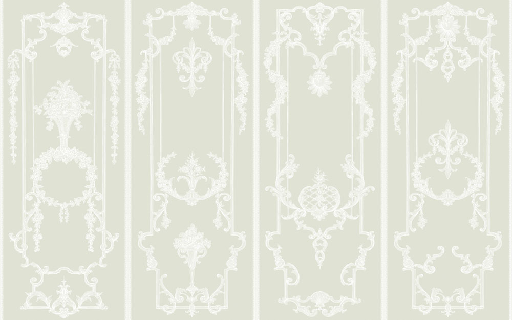 Tapete, klassisch, Ornamente, 127537FXST, Shabby Chic by Rachel Ashwell