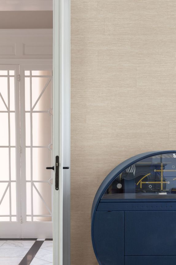 Tapete, grau-beige, Stoffoptik, PW1022, Precious Weaves, Grandeco