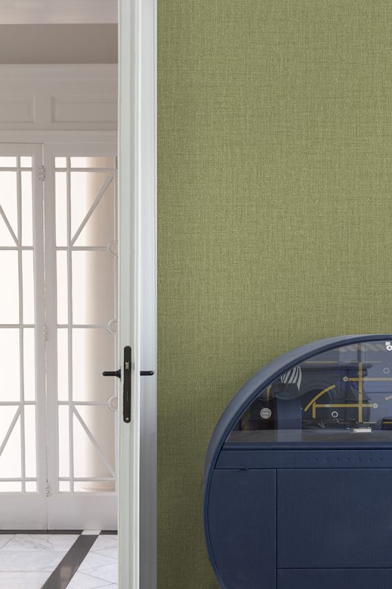 Tapete, grün, Stoffoptik, PW1207, Precious Weaves, Grandeco