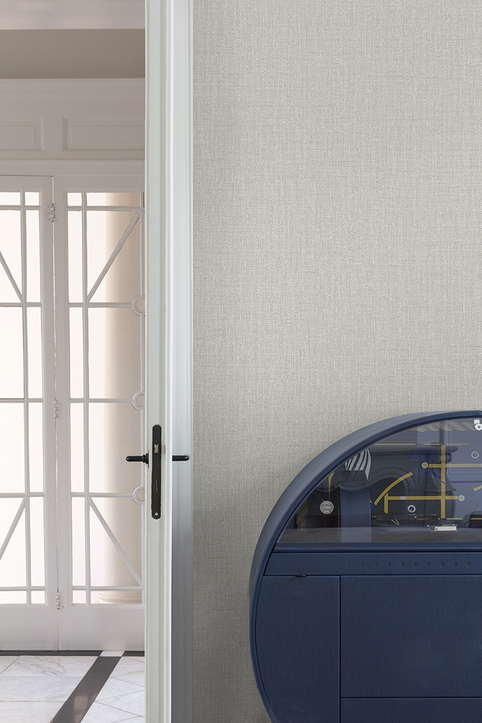 Tapete, grau, Stoffoptik, PW1208, Precious Weaves, Grandeco