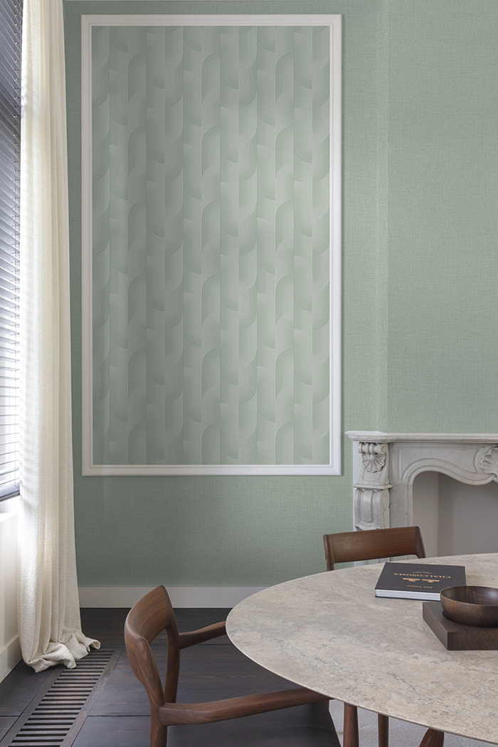 Tapete, grün, geometrisch, PW3106, Precious Weaves, Grandeco