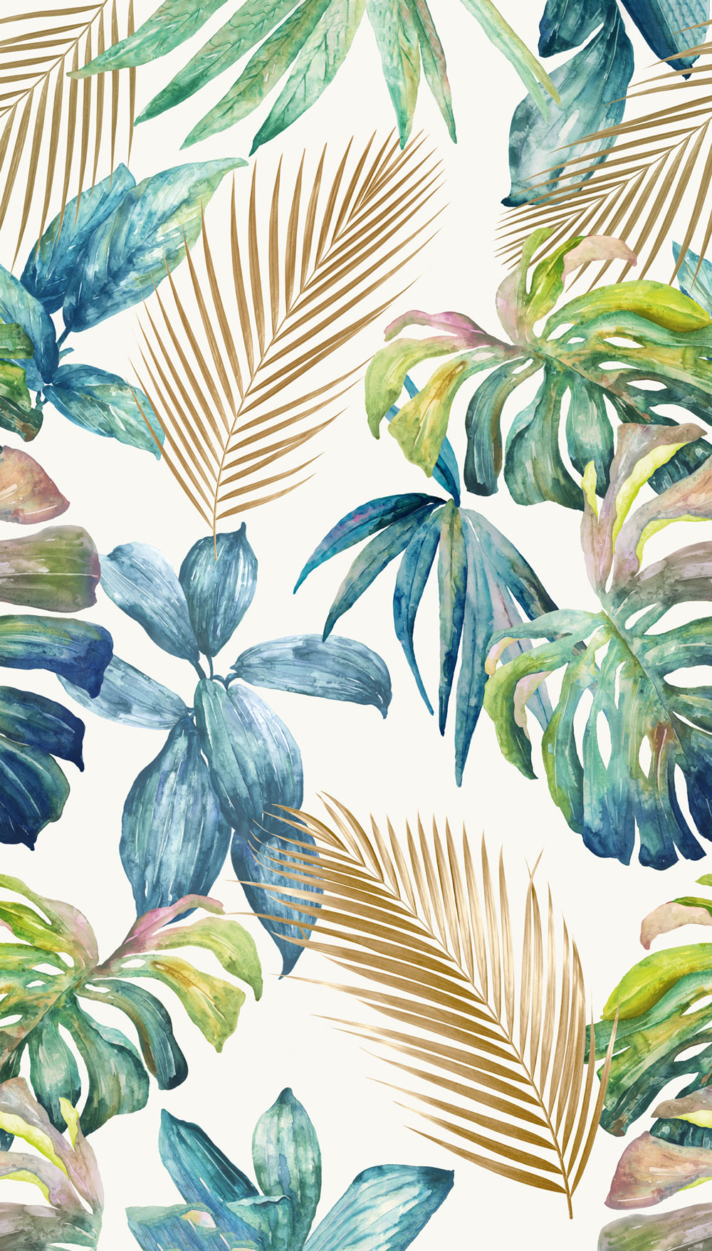 Fototapete, Blätter, A54501, One roll, one motif 2, Grandeco