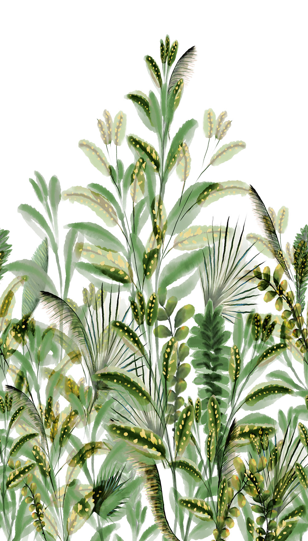 Fototapete, Pflanzen, Blätter, A59502, One roll, one motif 2, Grandeco