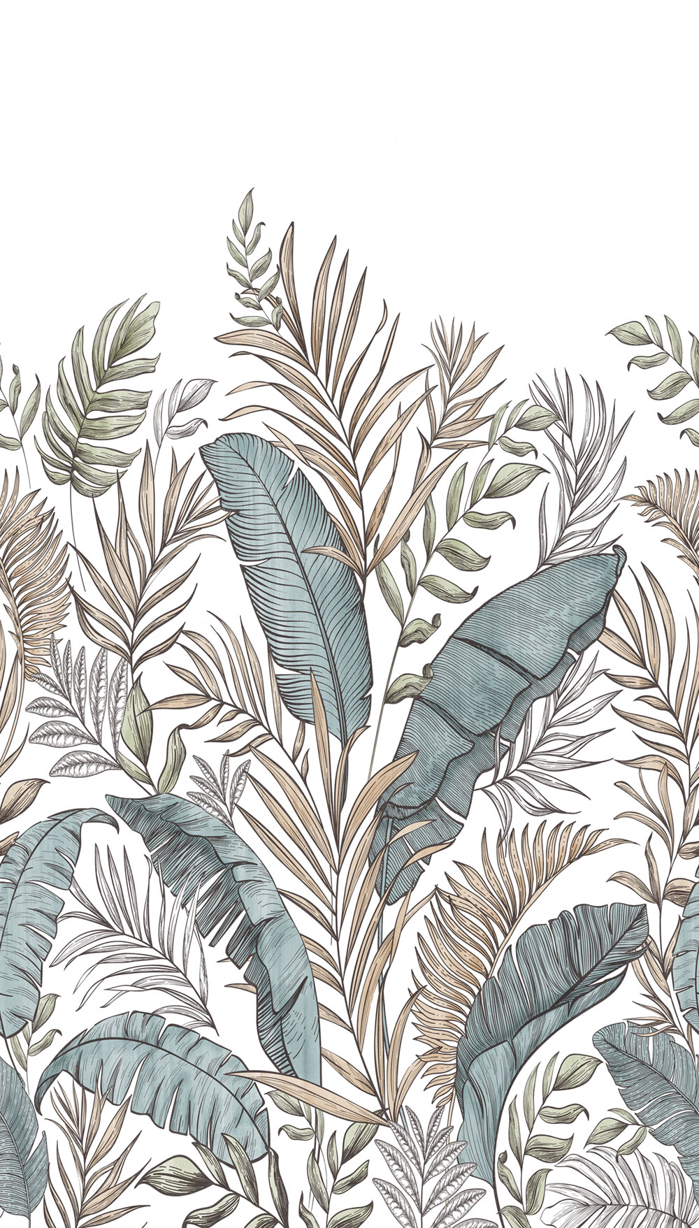 Fototapete, Blätter, A73401, One roll, one motif 2, Grandeco