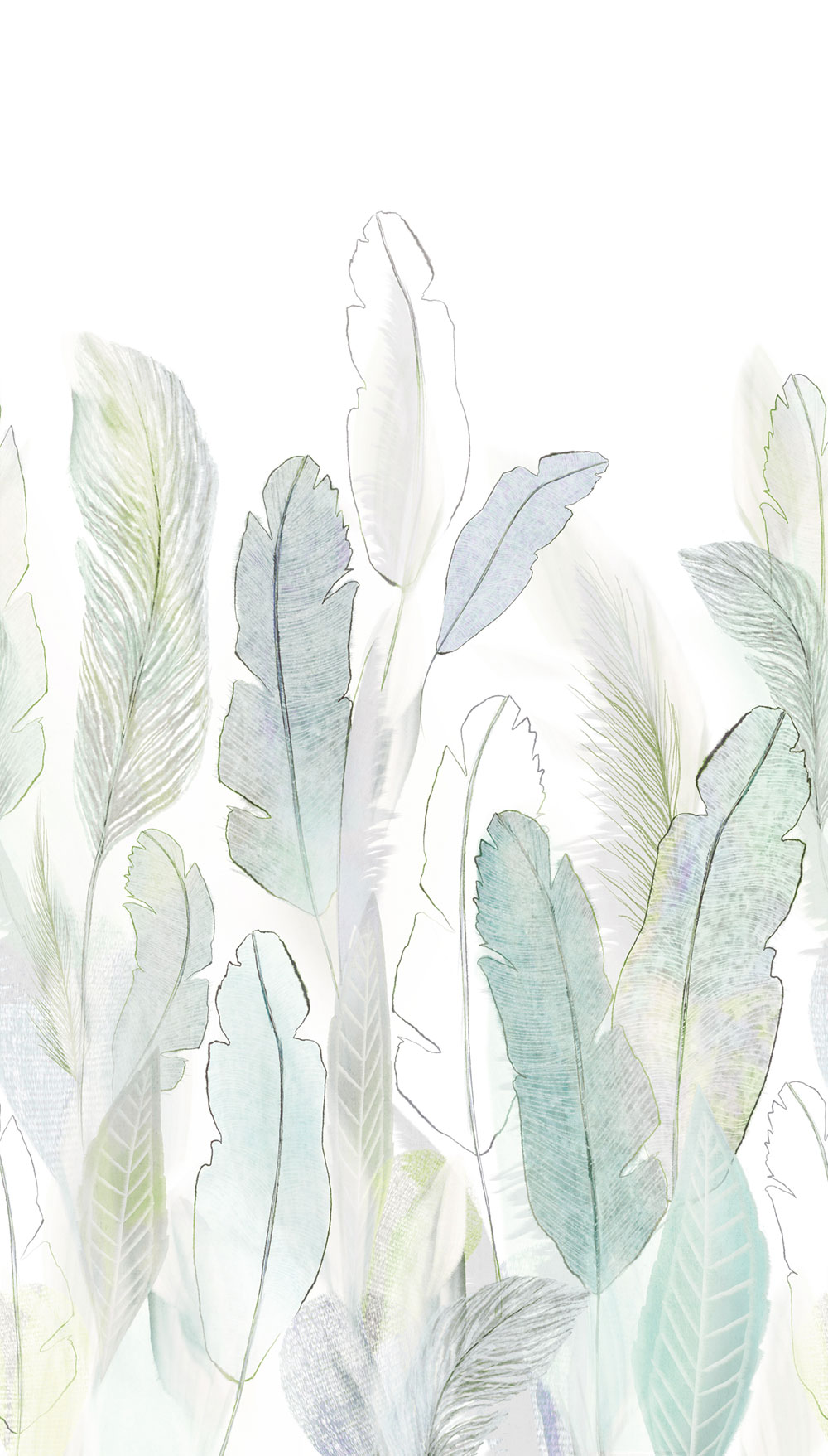 Fototapete, Federn, A73501, One roll, one motif 2, Grandeco