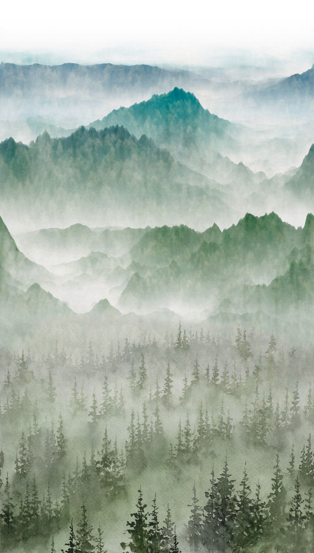 Fototapete, Berglandschaft, A73601, One roll, one motif 2, Grandeco