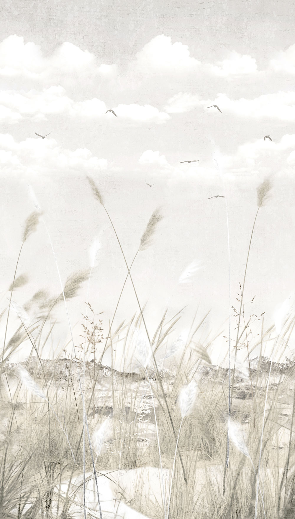 Fototapete, Nordseelandschaft, Bäume, 202701, One roll, one motif 2, Grandeco