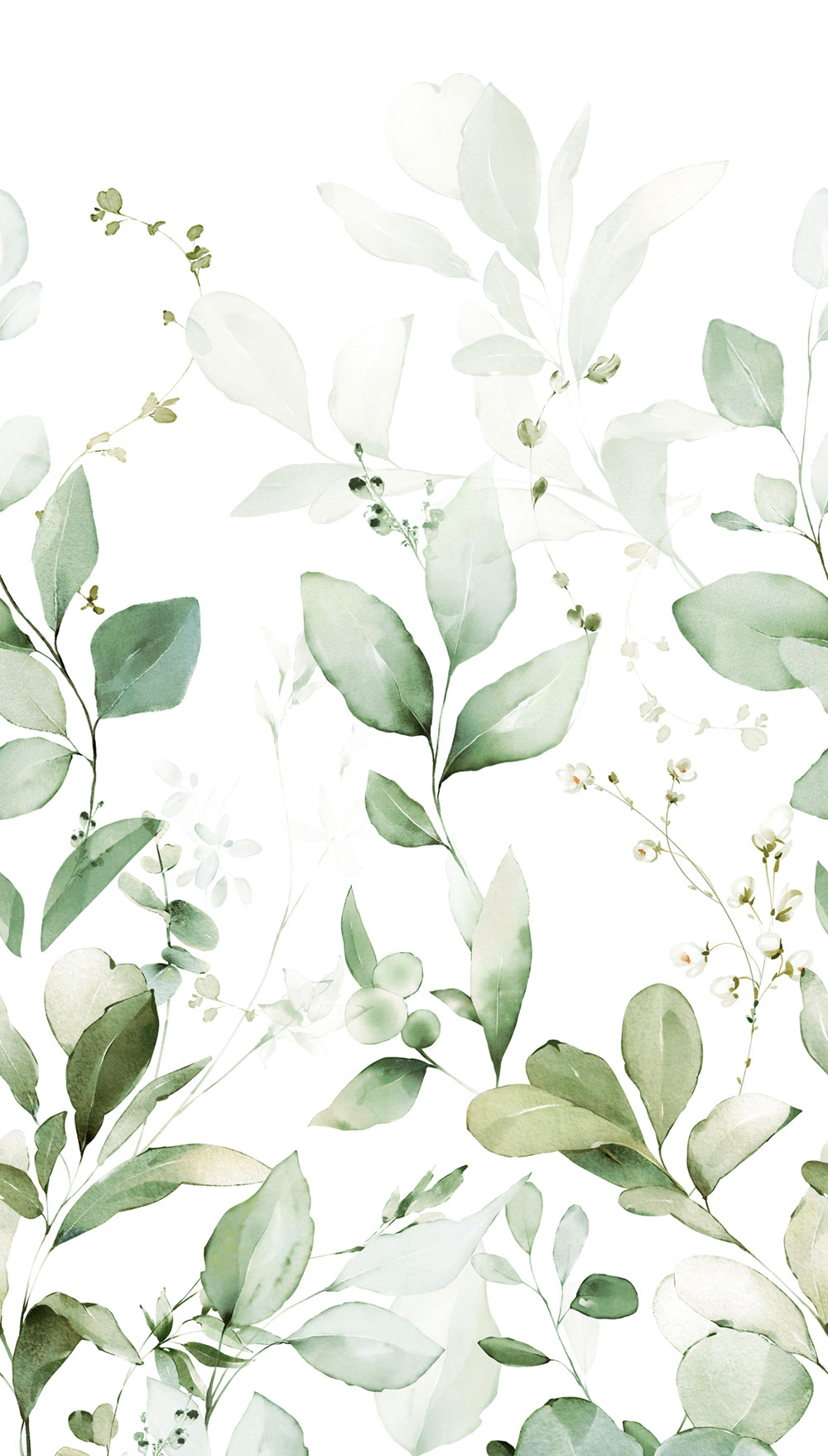 Fototapete, Zweige, Blätter, A77101, One roll, one motif 2, Grandeco