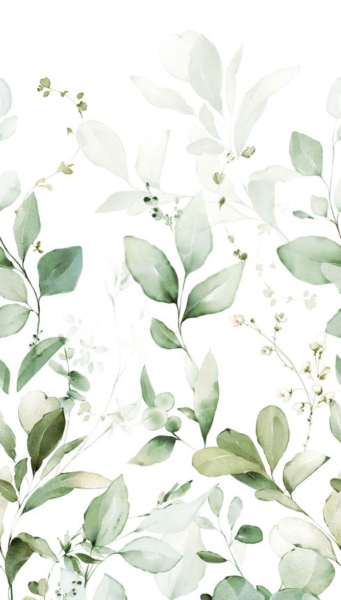 Fototapete, Zweige, Blätter, A77101, One roll, one motif 2, Grandeco