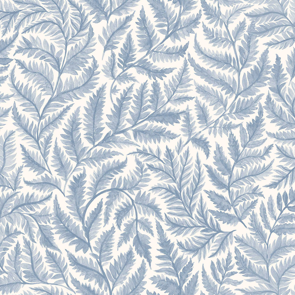 Vliestapete, blau, Farnblätter, 7790, Adorn, Borastapeter