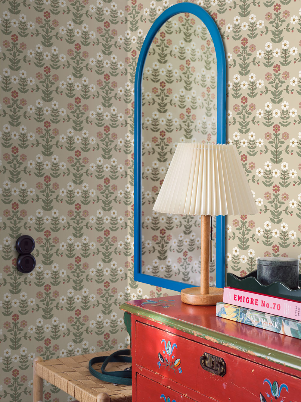 Tapete, beige, Blumen, 4810, New Heritage, Boråstapeter