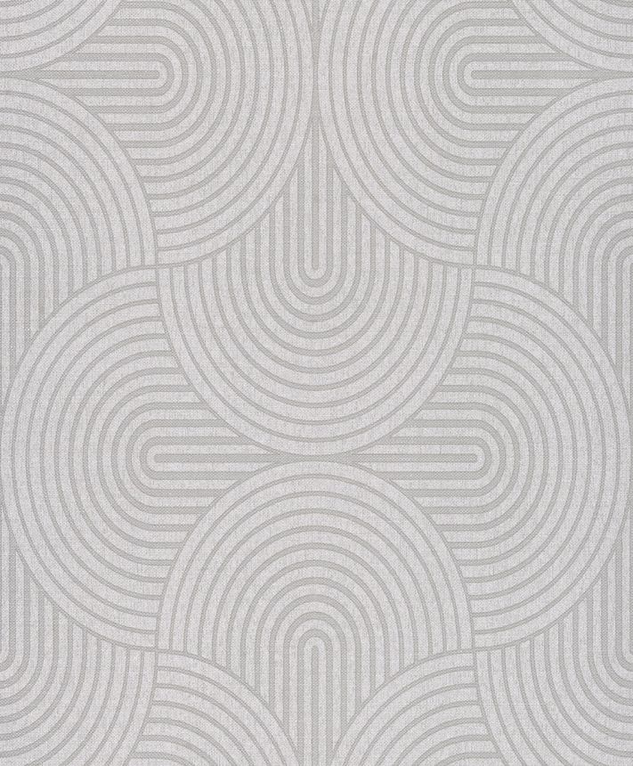 Tapete, grau-silber, grafisch, Art Deco, EAR604, The Texture Book, Masureel