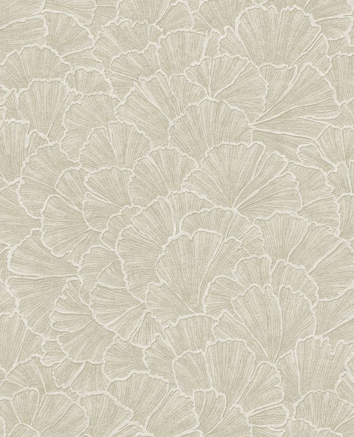 Tapete, grau-beige, Ginkgoblätter, 350521, Riviera Maison, Eijffinger