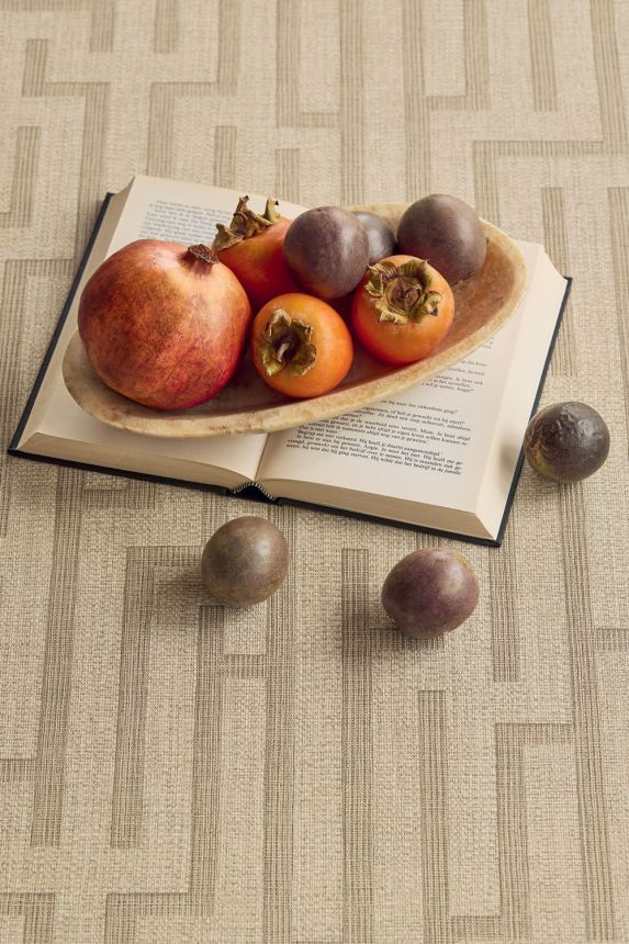 Tapete, grau-beige-grün, Stoffoptik, 350532, Riviera Maison, Eijffinger